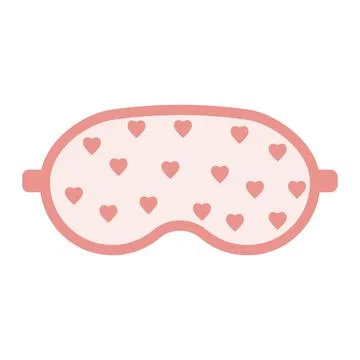 Sleep mask with a pattern, color isolated vector illustration Stock Illustration