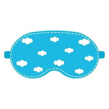 Sleep mask with a pattern, color isolated vector illustration Stock Illustration