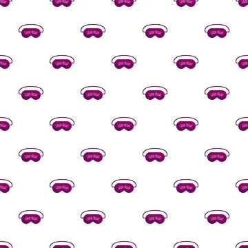 Sleep mask pattern for good night and relaxation Stock Illustration