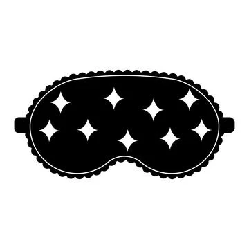 Sleep mask with a pattern, isolated vector illustration Stock Illustration