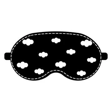 Sleep mask with a pattern, isolated vector illustration Illustrazione stock