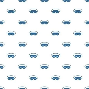 Sleep mask pattern representing rest and relaxation Illustrazione stock
