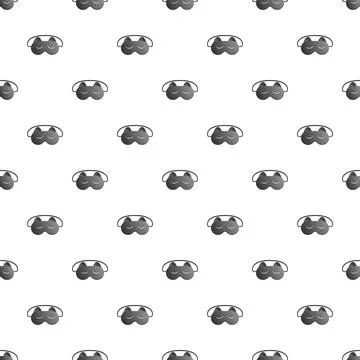 Sleep mask pattern seamless cartoon simple design 스톡 일러스트