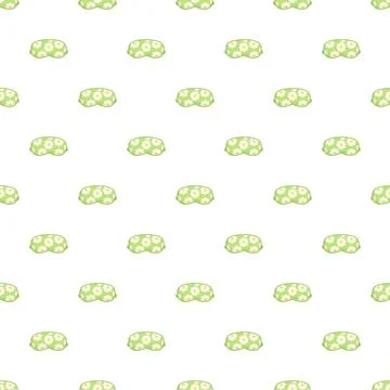 Sleep mask seamless pattern for peaceful relaxation Stock Illustration