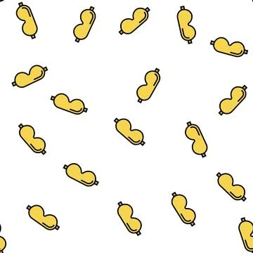 Sleep mask silk vector seamless pattern Stock Illustration