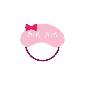 Sleep mask vector graphic design illustration Illustrazione stock