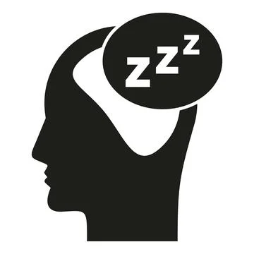 Sleep night icon simple vector. Insomnia problem 스톡 일러스트
