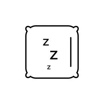 Sleep pillow vector flat icon. Stock Illustration
