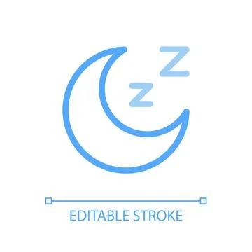 Sleep pixel perfect color linear ui icon Illustration