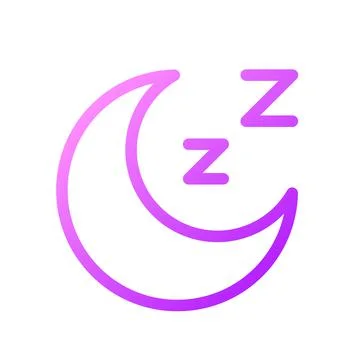 Sleep pixel perfect gradient linear ui icon Illustration