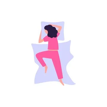 Sleep poses Stock Illustration