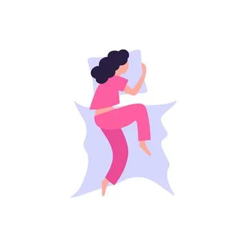 Sleep poses Stock Illustration