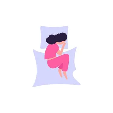 Sleep poses Stock Illustration