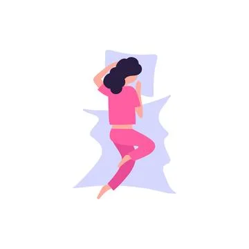 Sleep poses Stock Illustration