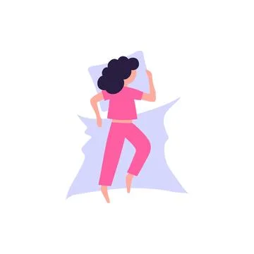Sleep poses Stock Illustration
