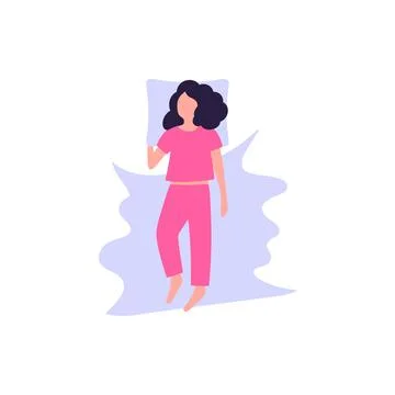Sleep poses Stock Illustration
