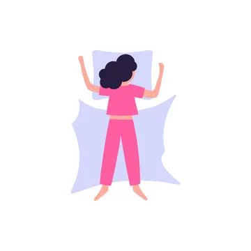 Sleep poses Stock Illustration