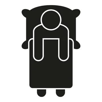 Sleep problem insomnia man icon simple vector. Stress person イラスト素材