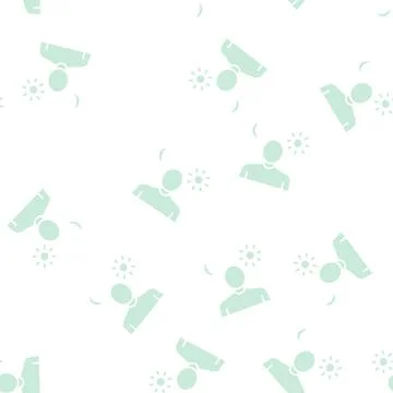 Sleep problems glyph seamless pattern Stock Illustration