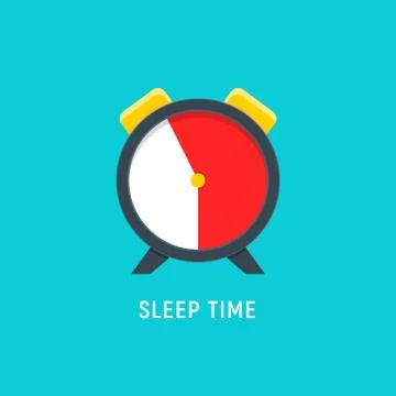 Sleep time clock icon. Countdown future day night time vector icon Stock Illustration