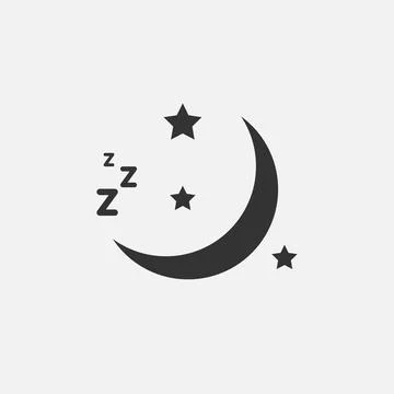 Sleep time clock icon. Countdown future day night time vector icon Stock Illustration