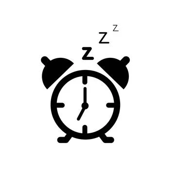 Sleep time clock icon. Countdown future day night time vector icon Stock Illustration