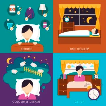 Sleep time collection イラスト素材