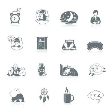 Sleep Time Icon Set イラスト素材