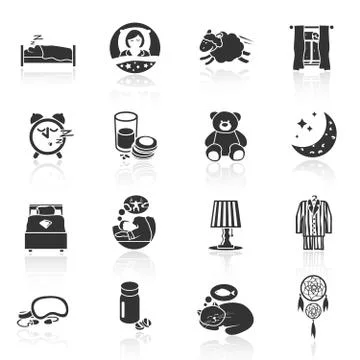 Sleep Time Icons イラスト素材