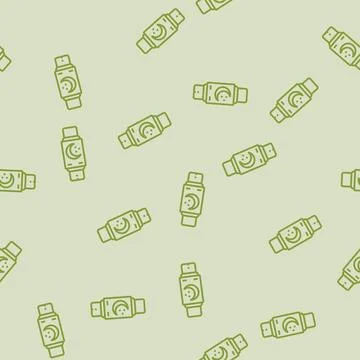 Sleep tracker smart home line seamless pattern イラスト素材