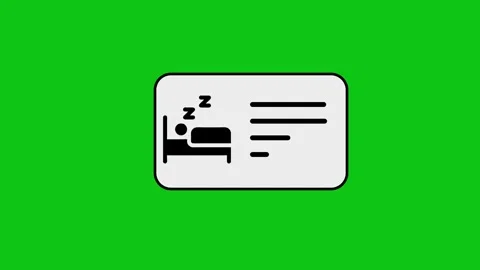 Sleep tracking and analysis on smart card motion graphic on green screen wi.. Vídeos de archivo 346496697
