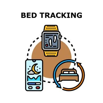 Sleep tracking using mobile application and smart device イラスト素材