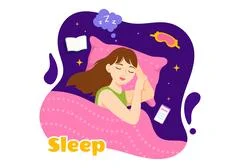 Cute cartoon sleeping bunny Good night: Graphic #237380857