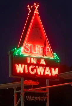 Sleep in a wigwam Stock-Fotos