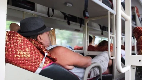 Sleeper bus Stock Footage 114126211