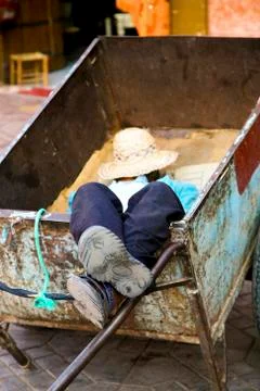 Sleeper in Marrakesh Stock Photos