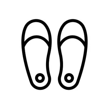 Sleeper thin line icon Illustrazione stock