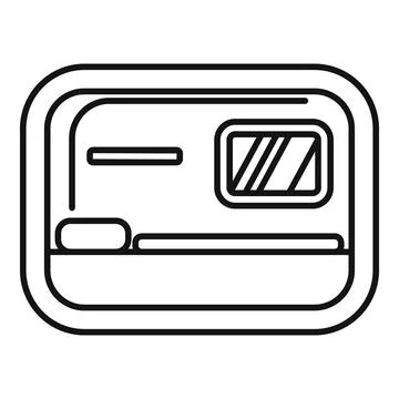 Sleeper train compartment icon for travel overnight Stock Illustration