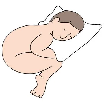 Sleeping on air Stock Illustration