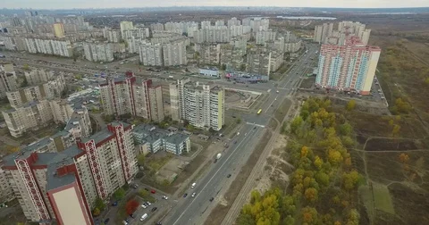 Sleeping area of Kiev Stock Footage 71408752