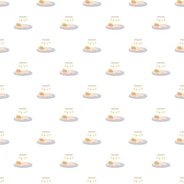 Sleeping baby on cloud with music notes mobile pattern Stock Illustration