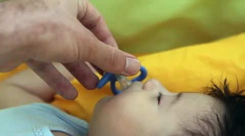 Sleeping Baby Stock Footage 10585698