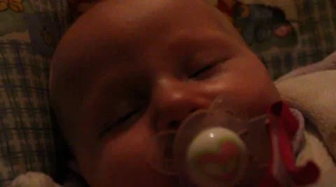 Sleeping baby Stock Footage 10592075