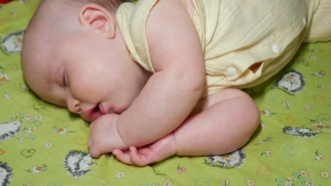 Sleeping baby. Stock Footage 335242446