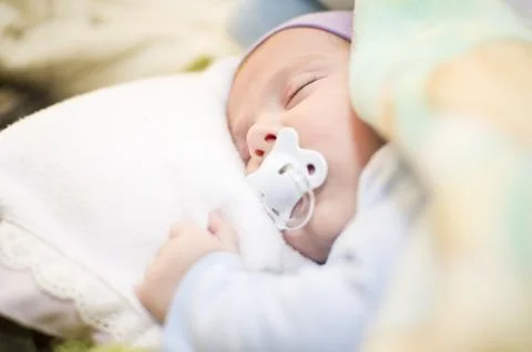 Sleeping baby Stock Photos