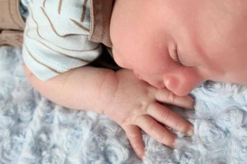 Sleeping baby Stock Photos