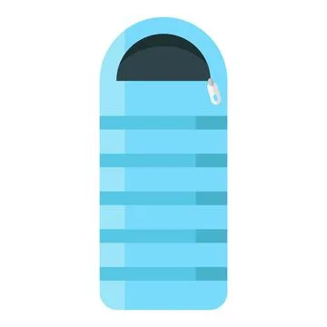 Sleeping bag flat clipart vector illustration Stock Illustration