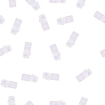 Sleeping bag glyph seamless pattern Stock Illustration