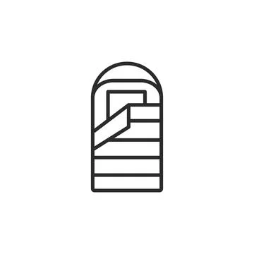Sleeping Bag Icon Stock Illustration