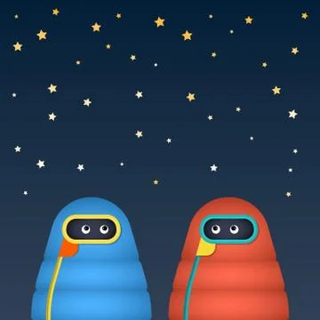 Sleeping bag illustration Stock Illustration